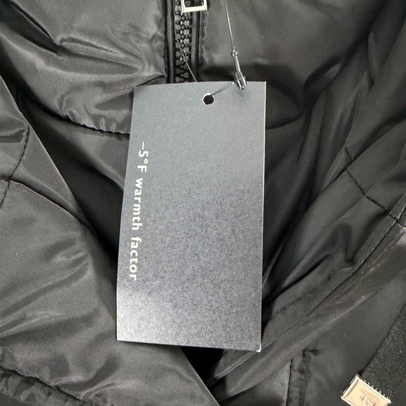 KENNETH COLE Hooded Puffer Trench-coat Black Size XL NEW - Picture 6 of 10